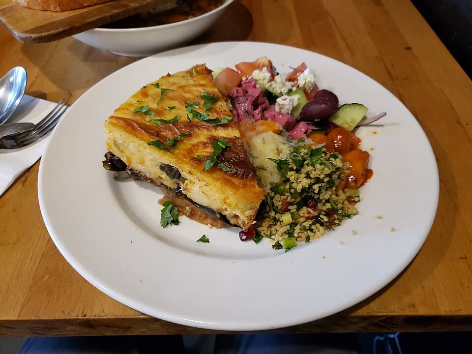 Moussaka with Kefalotyri Bechamel