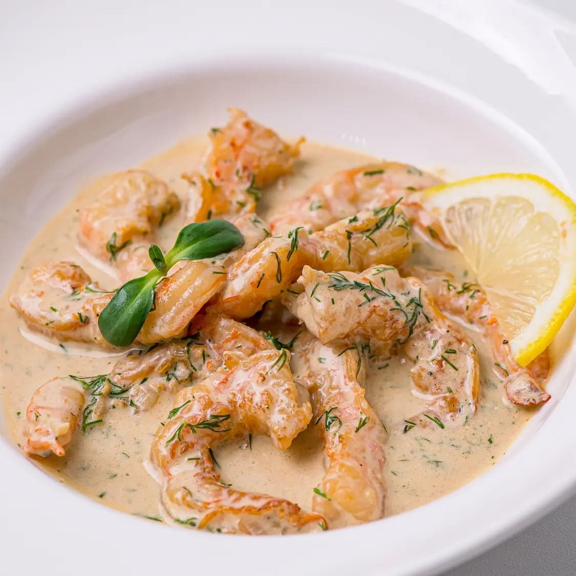Prawns in Cream Sauce
