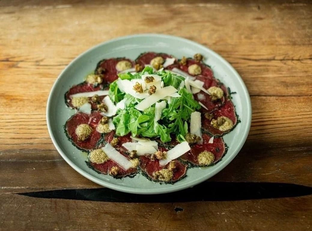Beef Carpaccio, Herb Crust