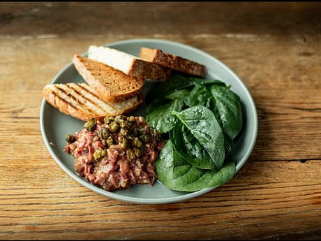 Beef Tartare with Pickled Cucumber