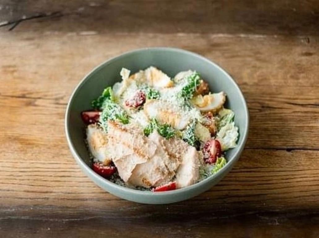 Caesar with Sous-Vide Chicken