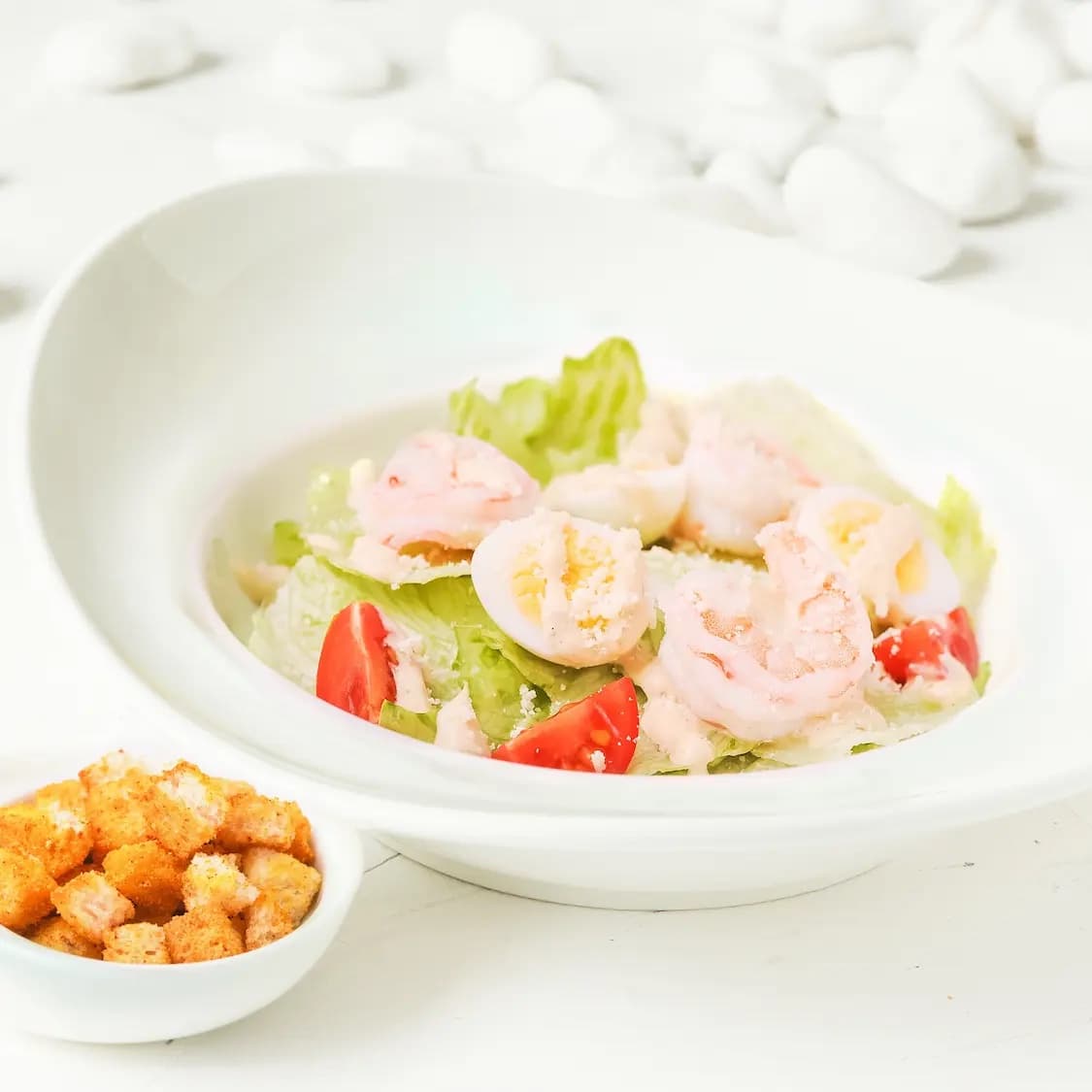 Caesar with Prawns