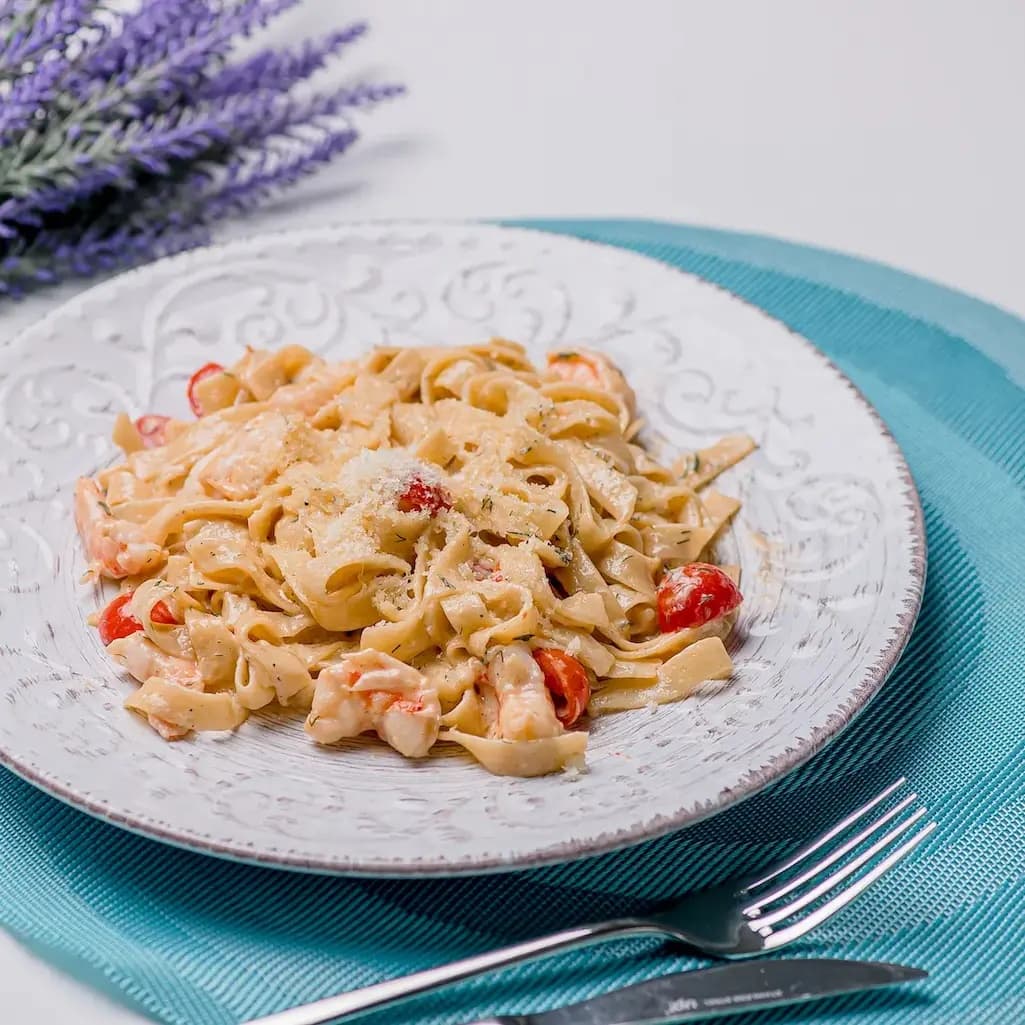 Fettuccine with Prawns