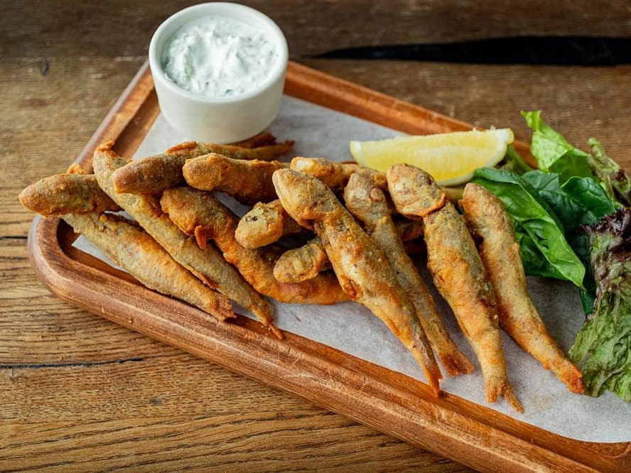 Fried Barabulka, Red Mullet