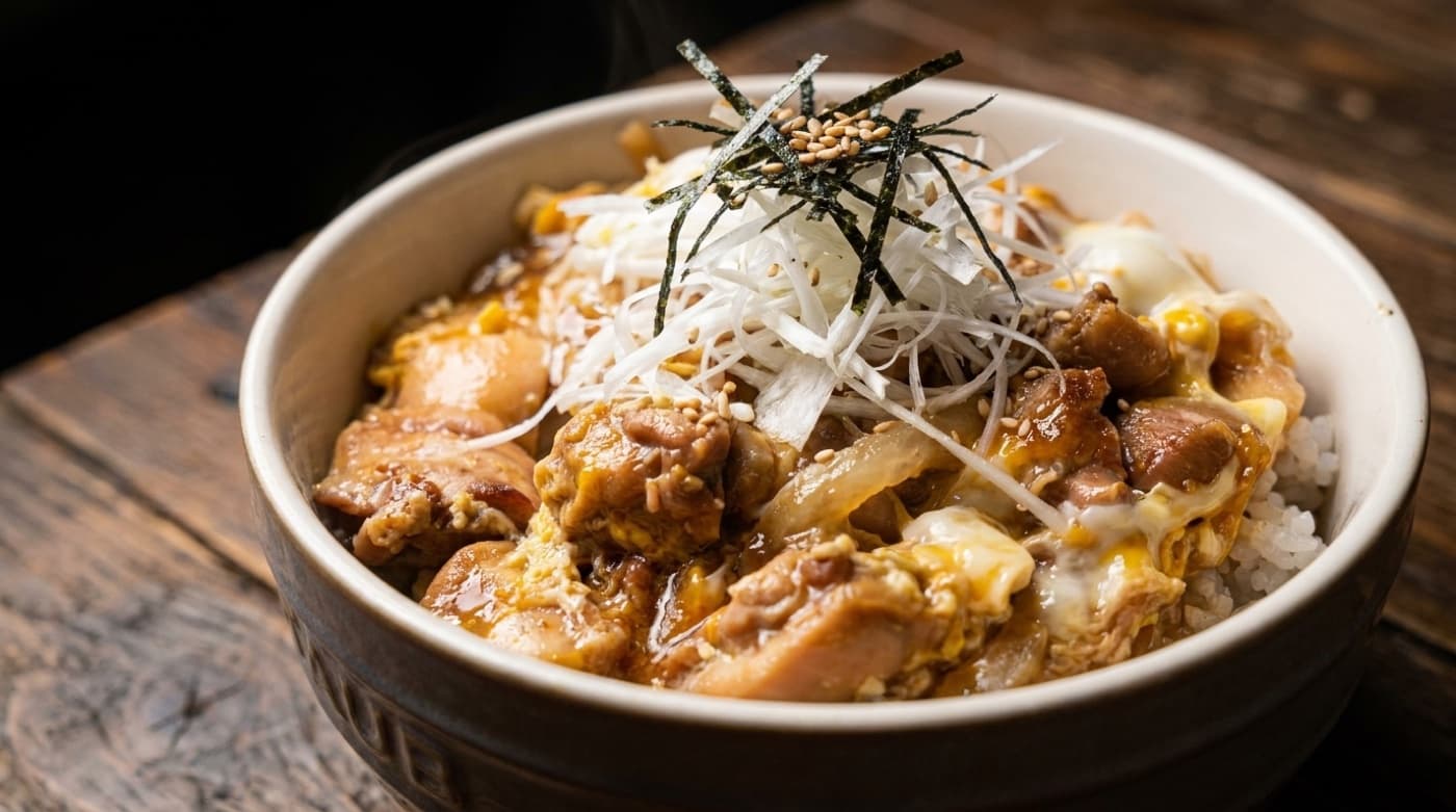 Oyakodon, Half-Set Egg