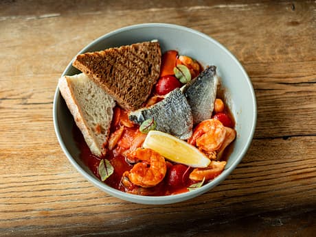 Seafood Saute in Tomato Sauce