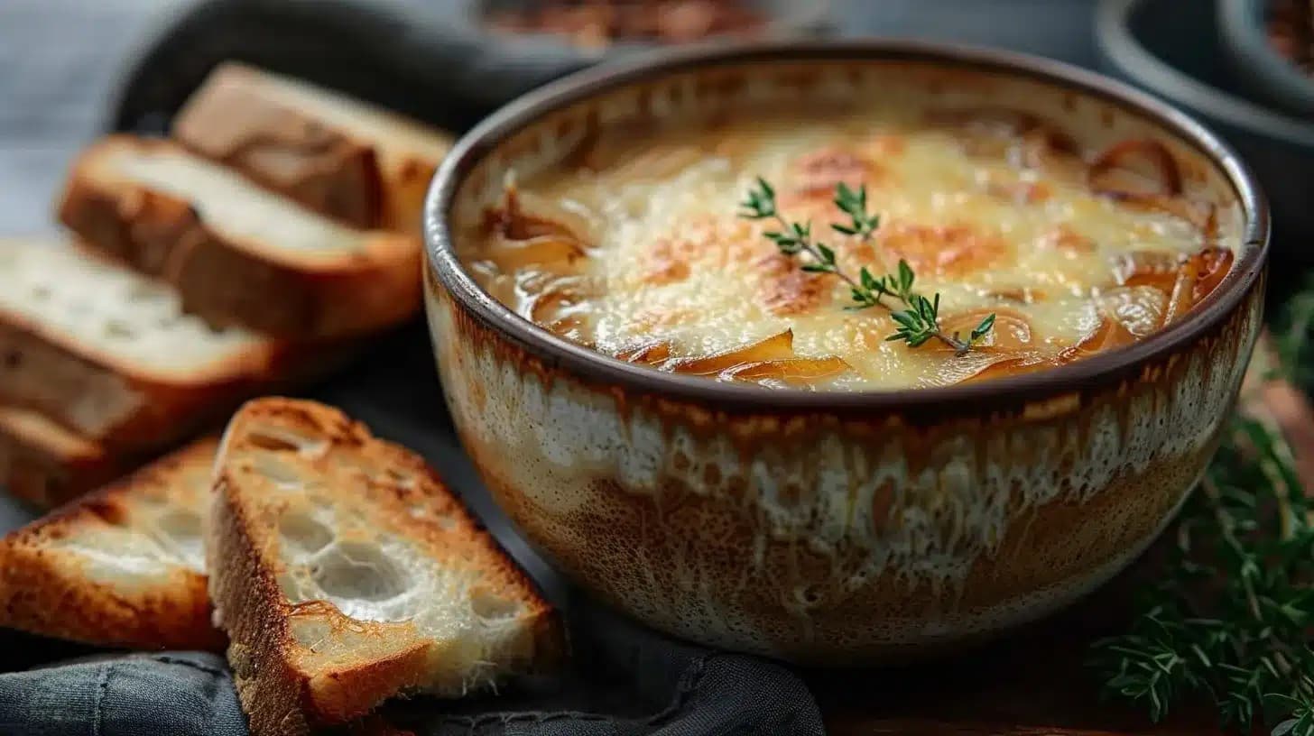 Soupe a l'Oignon Gratinee