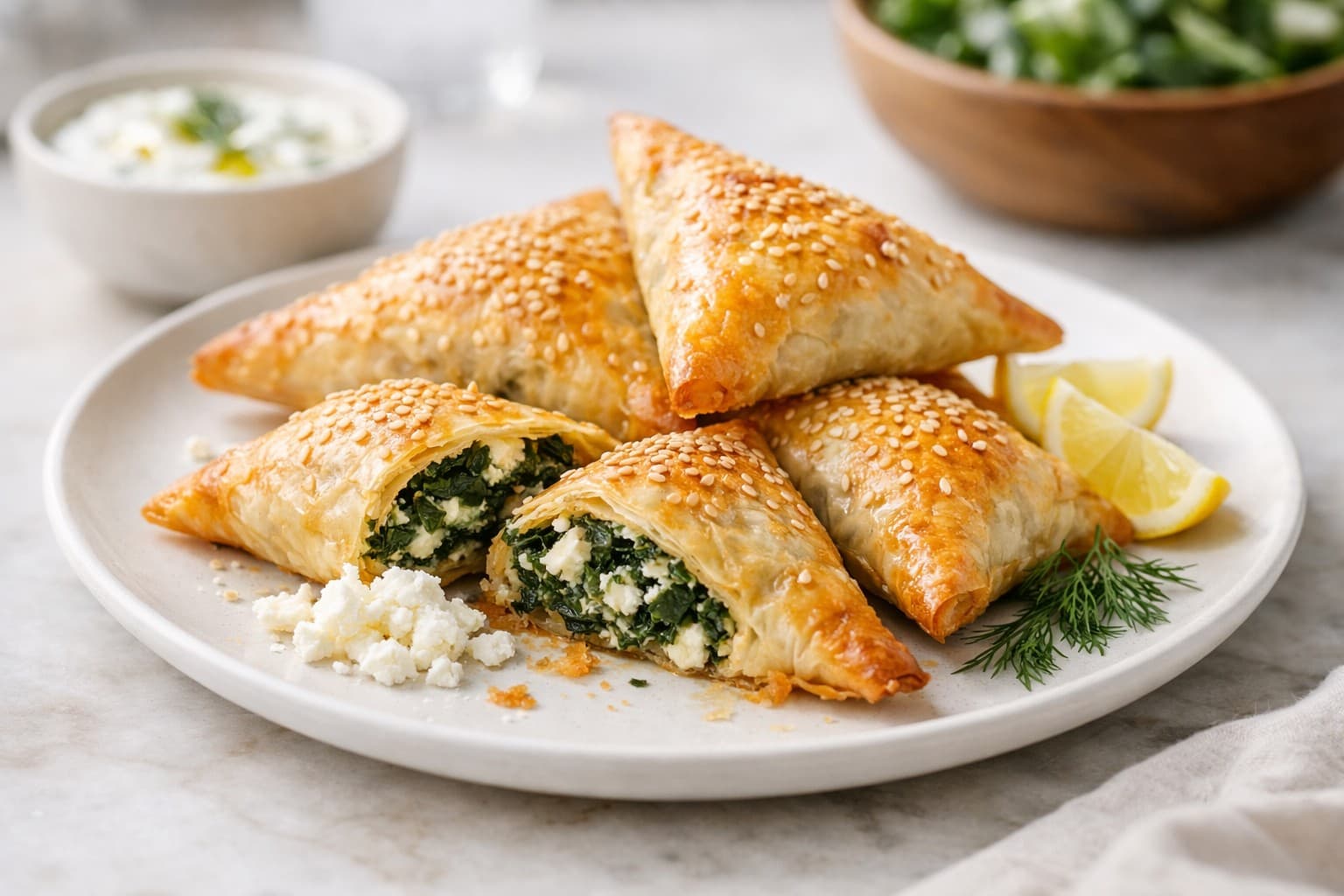 Spanakopita, Hand-Rolled Filo
