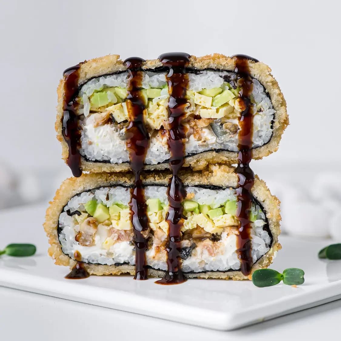 Sushi Burger with Eel