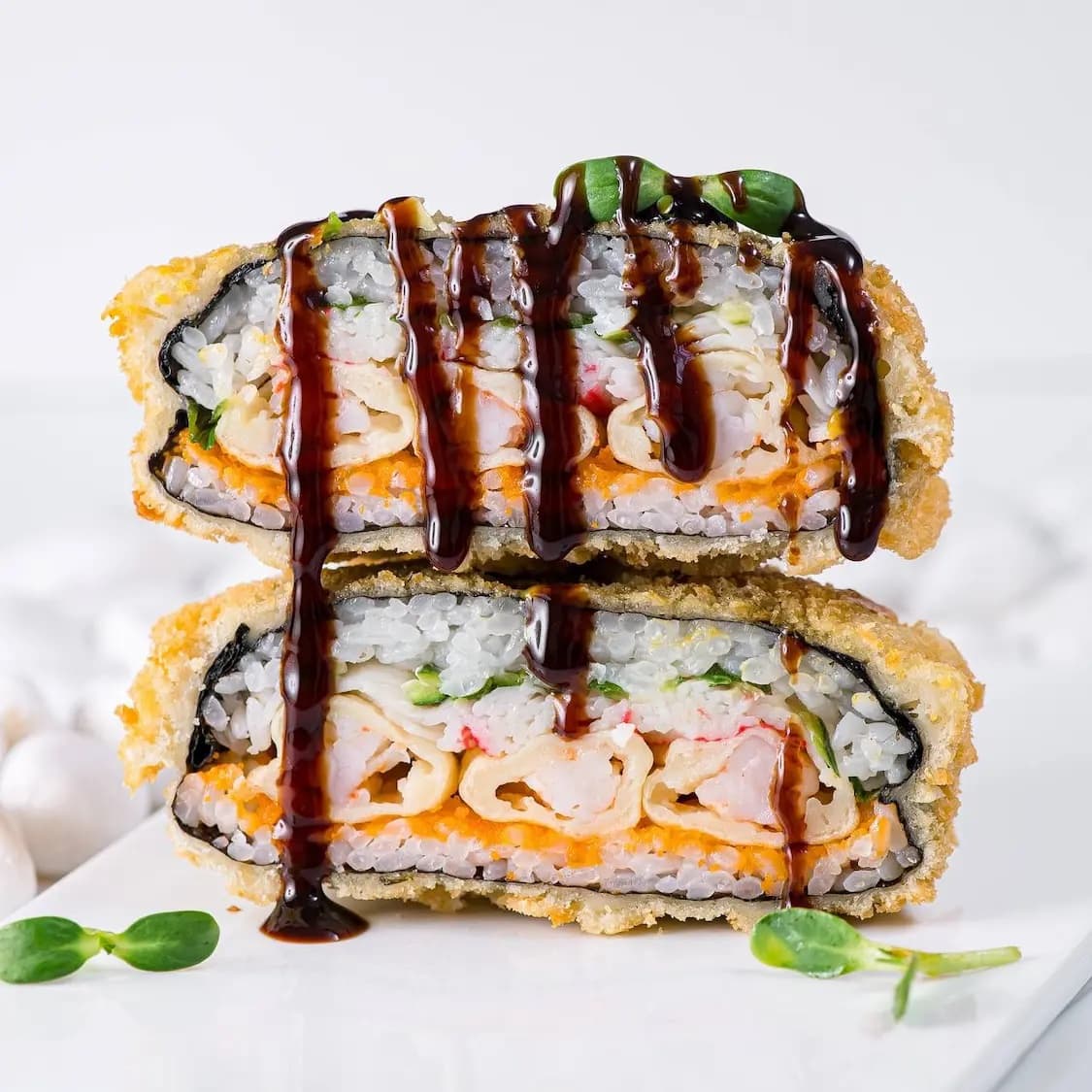 Sushi Burger with Prawn