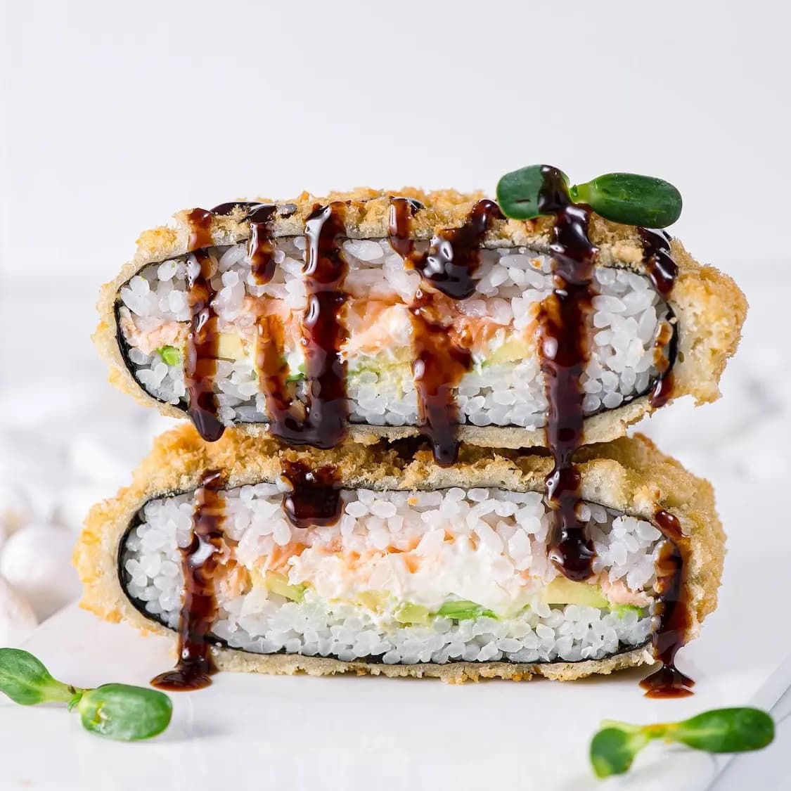 Sushi Burger with Salmon