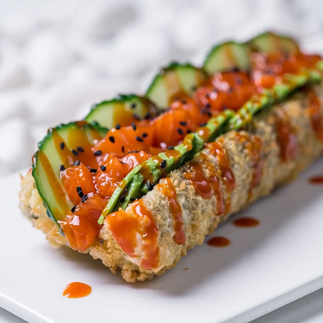 Sushi Roll-Dog with Salmon