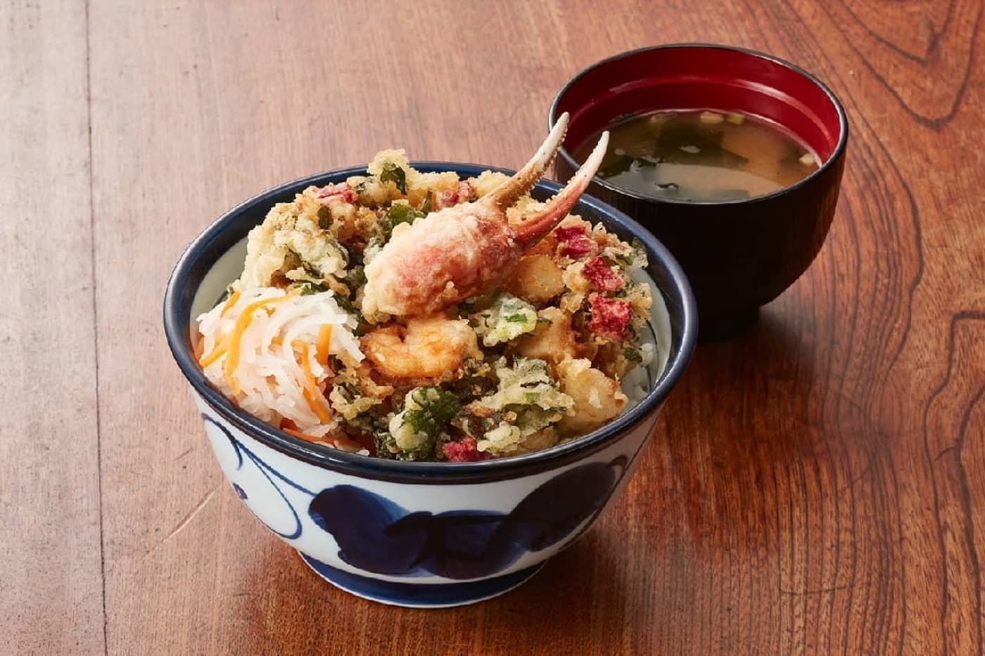 Tendon with Kakiage