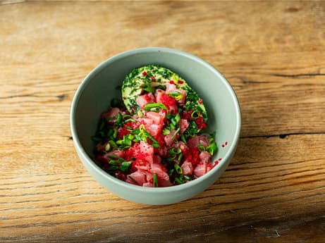 Tuna Tartare with Chimichurri