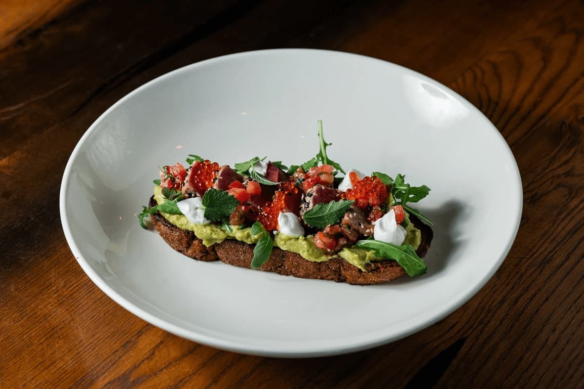 Tuna Tataki Bruschetta