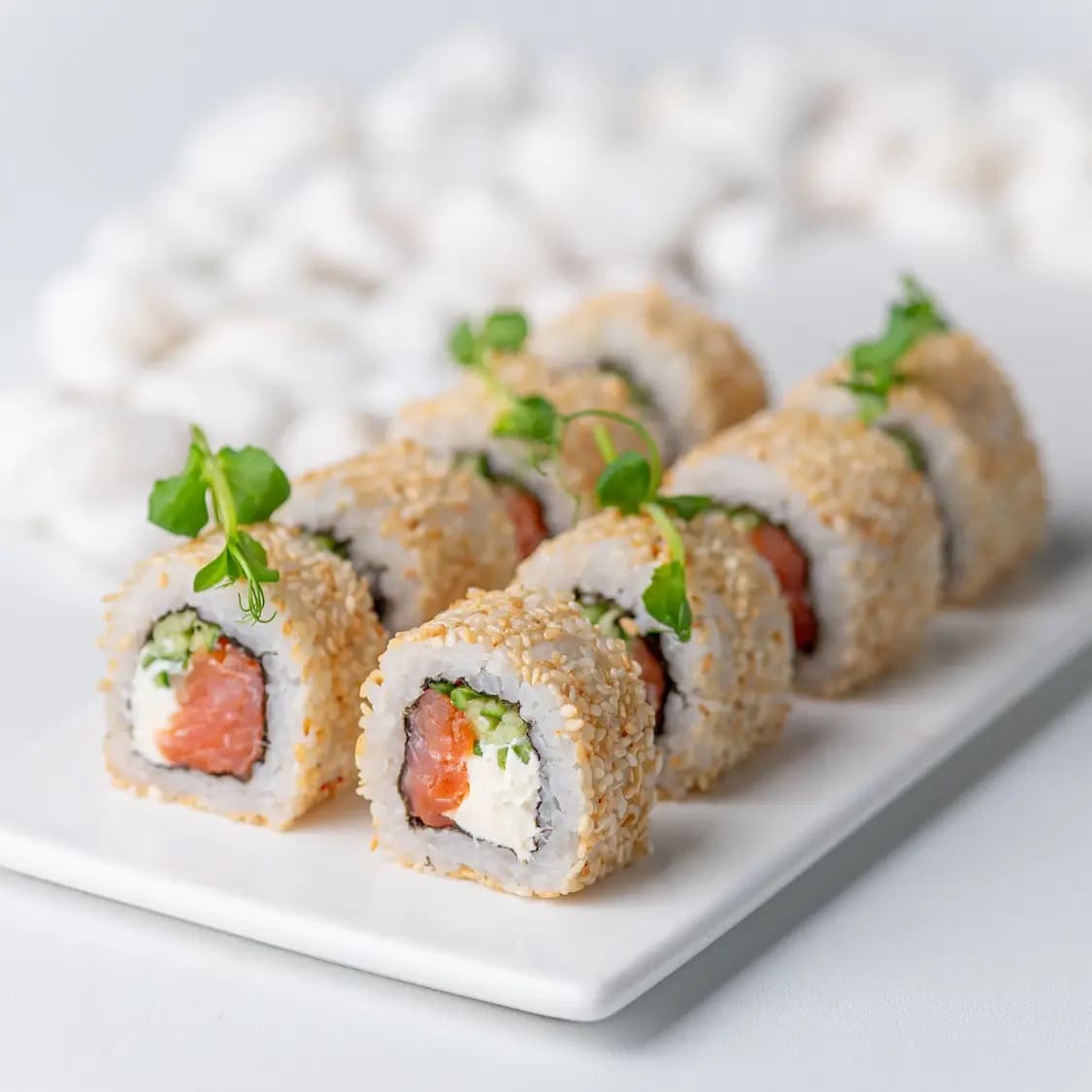 Uramaki with Smoked Salmon