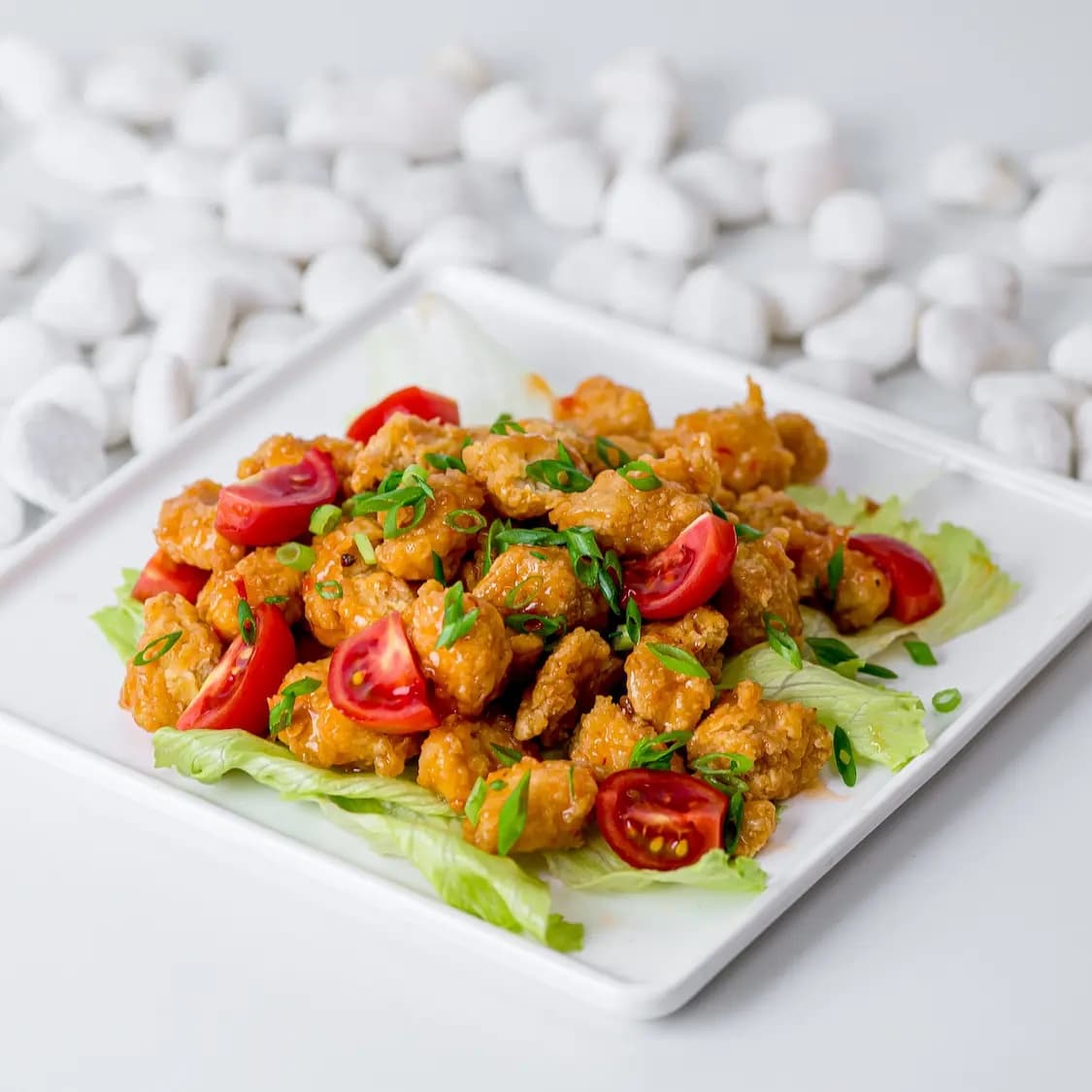 Warm Fried Chicken Salad